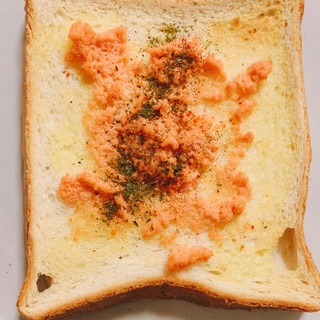アレンジ食パン☆辛子明太子バタートースト